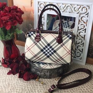 NWOT Beautiful plaided crossbody + satchel